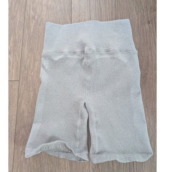 NEW! FP Movement | Happiness Runs Bike Shorts In Heather Grey - Picture 6 of 8